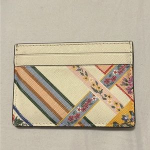 Tory Burch floral card holder